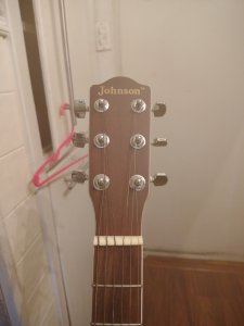 Johnson guitar, barely played, no scratches