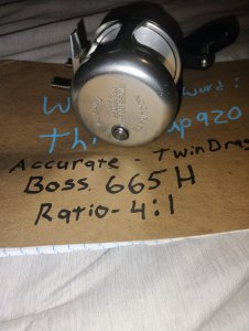 Boss 665h fishing reel