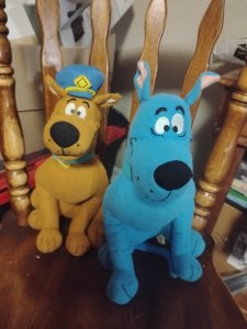 Two Scooby doo plushies collectible